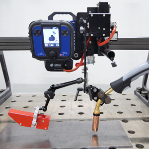 CAVITAR camera combined with our welding carriage RAILMAG® 60 EVO - SERVISOUD